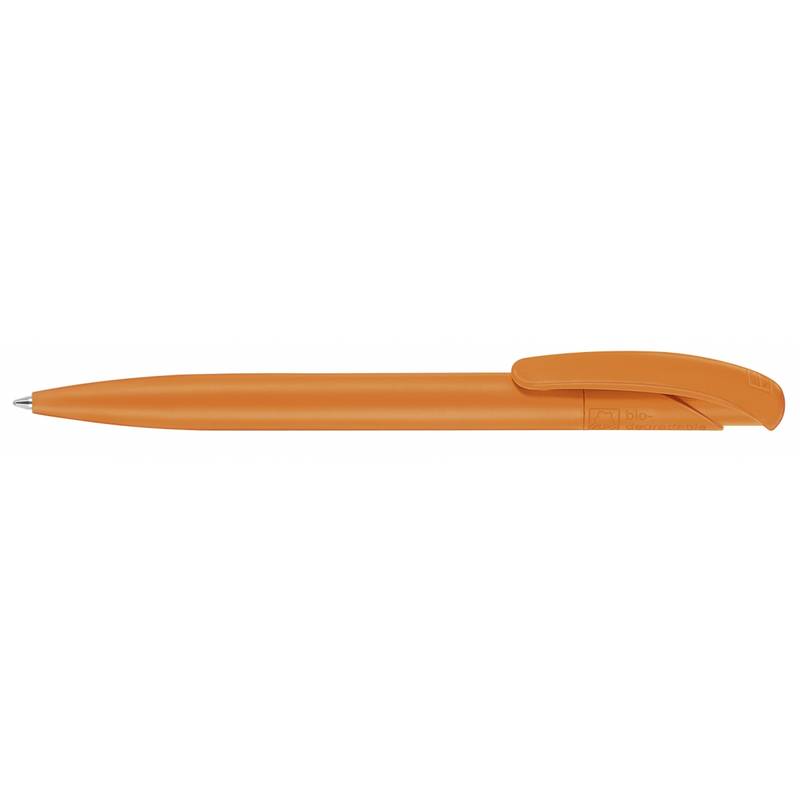 SENATOR Nature plus guľôčkové pero z biologicky odbúrateľného materiálu, modrá náplň, oranžová
